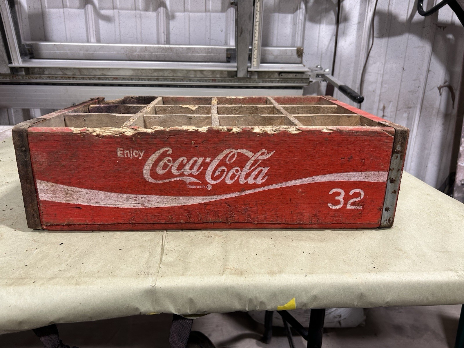 Coca-Cola Crate 12 - 32 Ounce Bottles Red With Slats