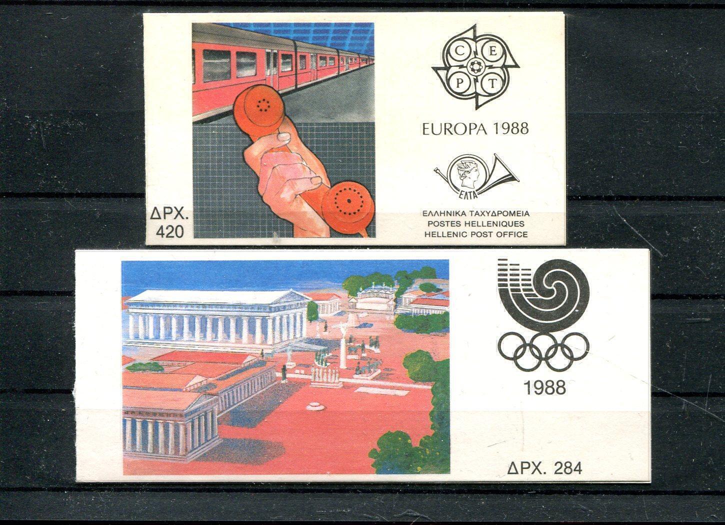 Greece Stamp Booklets Europe/CEPT + OLYMPICS 8 - 9 **