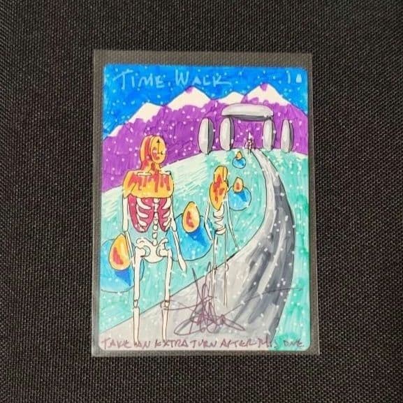 Amy Weber Signed Original Sketch Art MTG Time Walk Hand-drawn Illustration