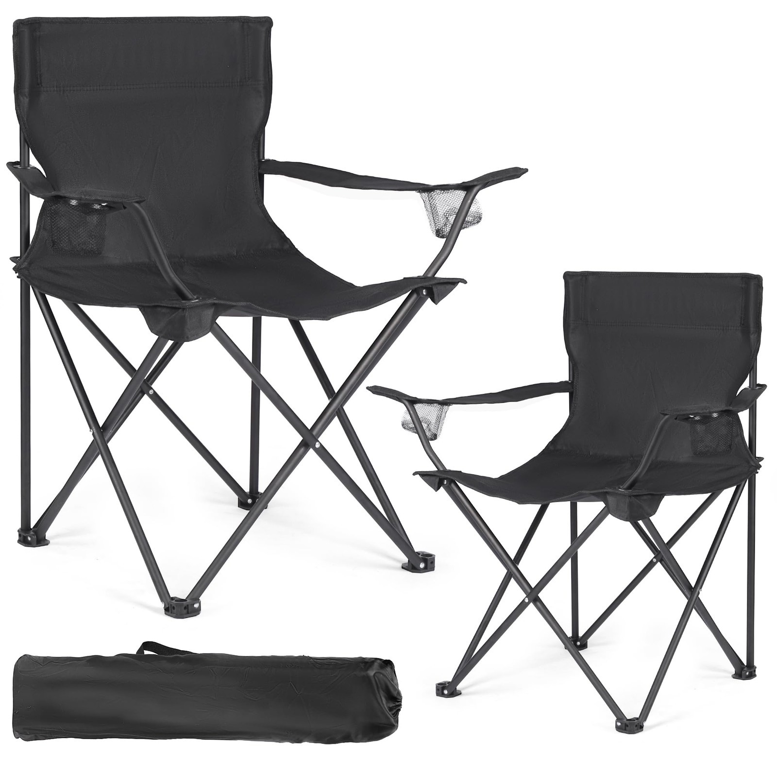 2 Pack Camping Chairs -Lightweight and Supportive Chairs for Adult and Lightweig