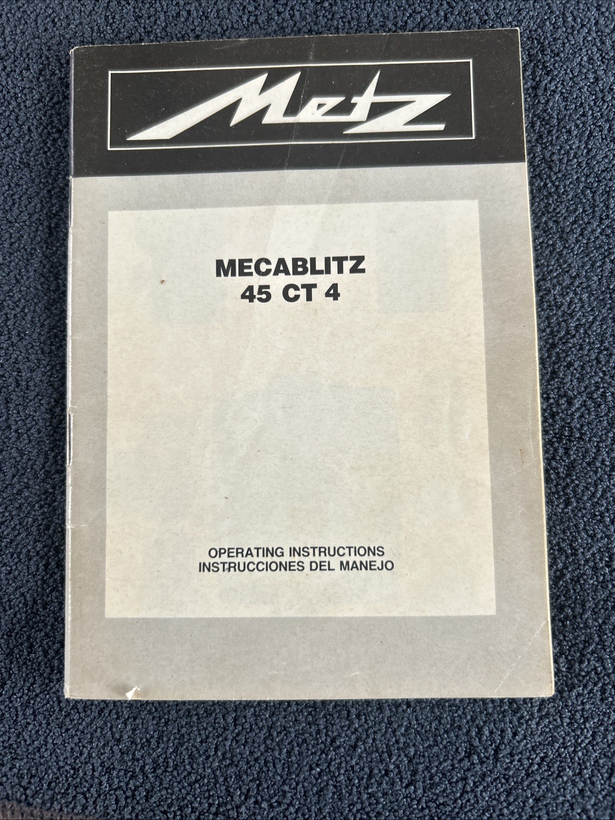 Metz Mecablitz 36 CT 2  Electronic Flash User Instruction Manual Booklet Eng/spa