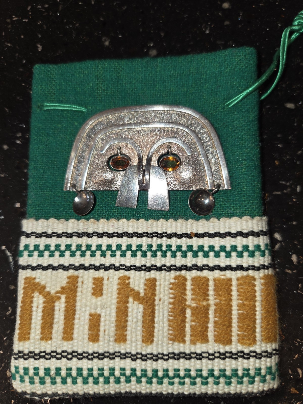 Vintage Oswaldo Guayasamin 900 silver Pendant/Brooch