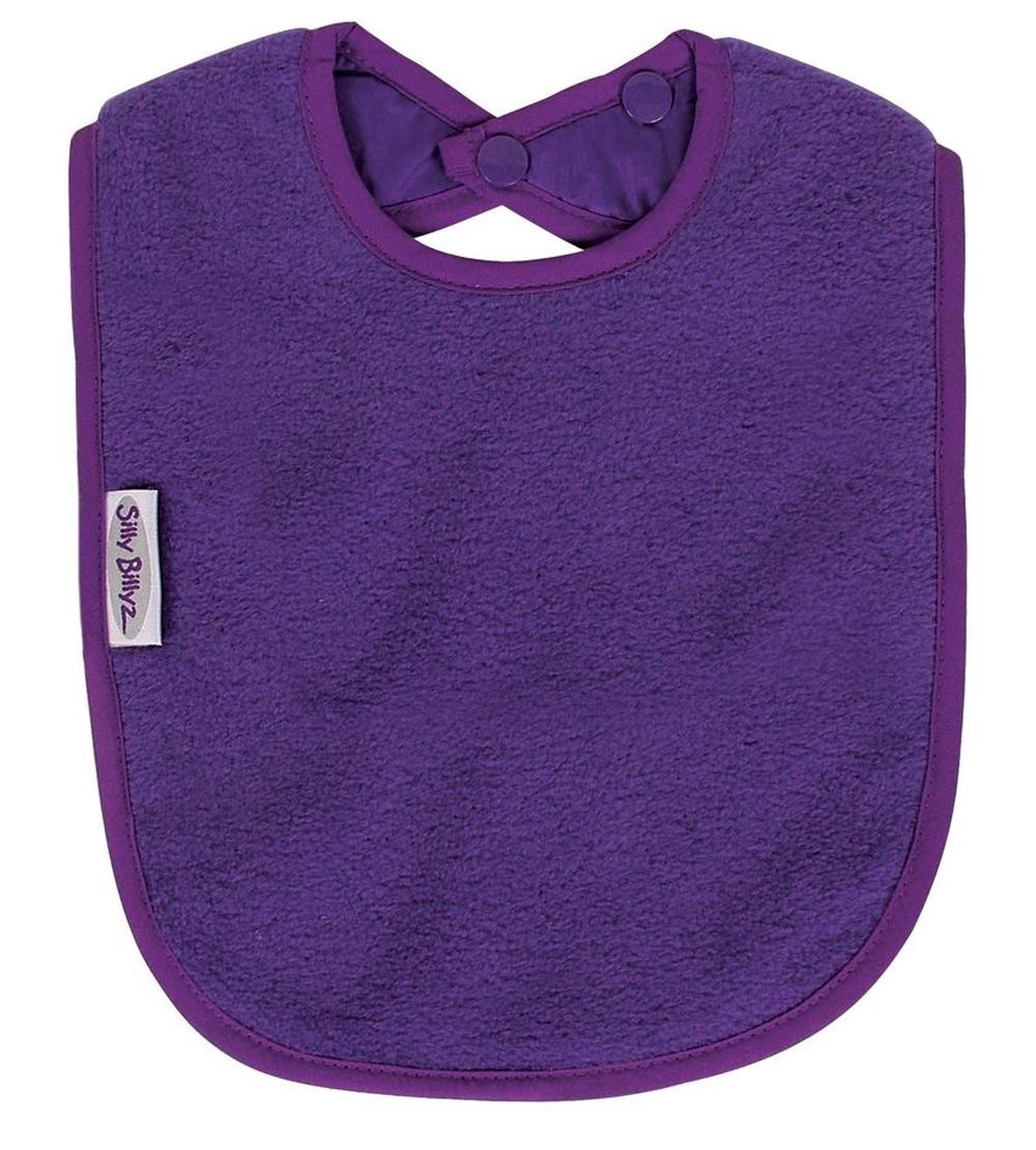 Silly Billyz Fleece Plain Neck Large Bib - Purple