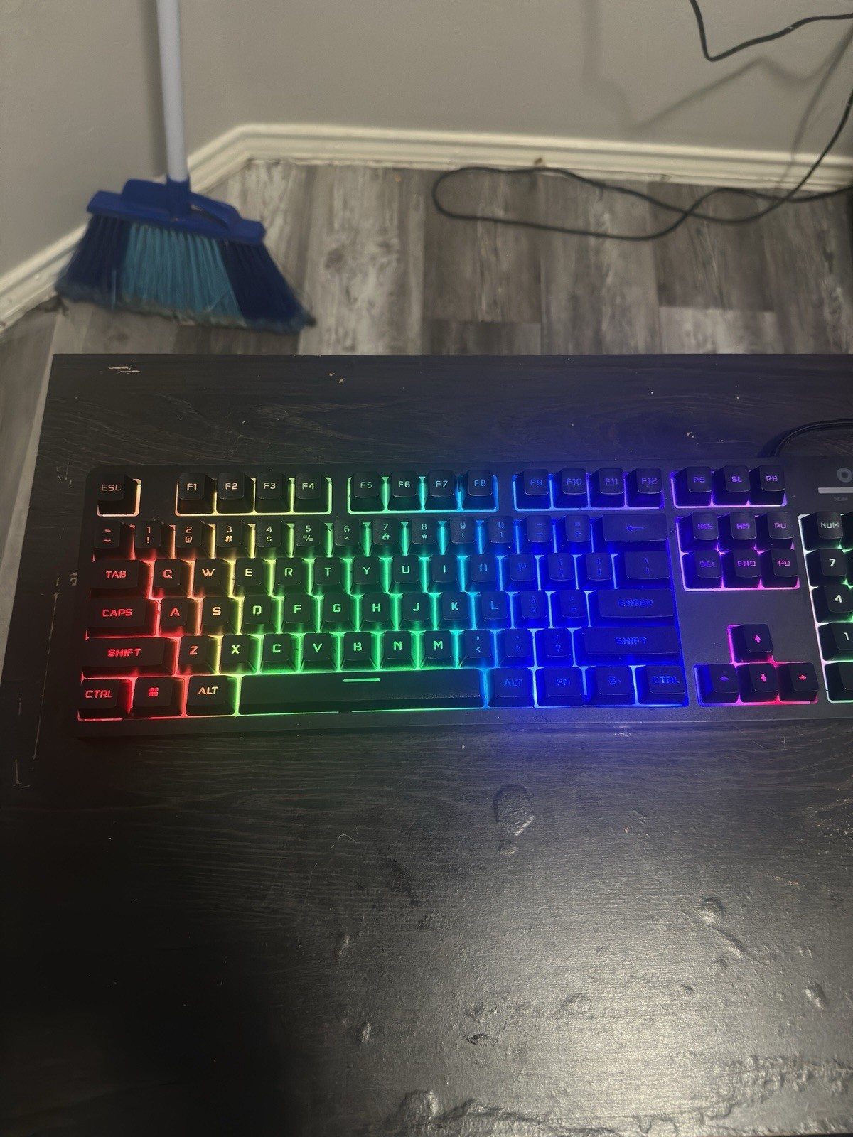 onn LED RGB Gaming Keyboard Wired USB, Enhanced Function Keys, Plug & Play