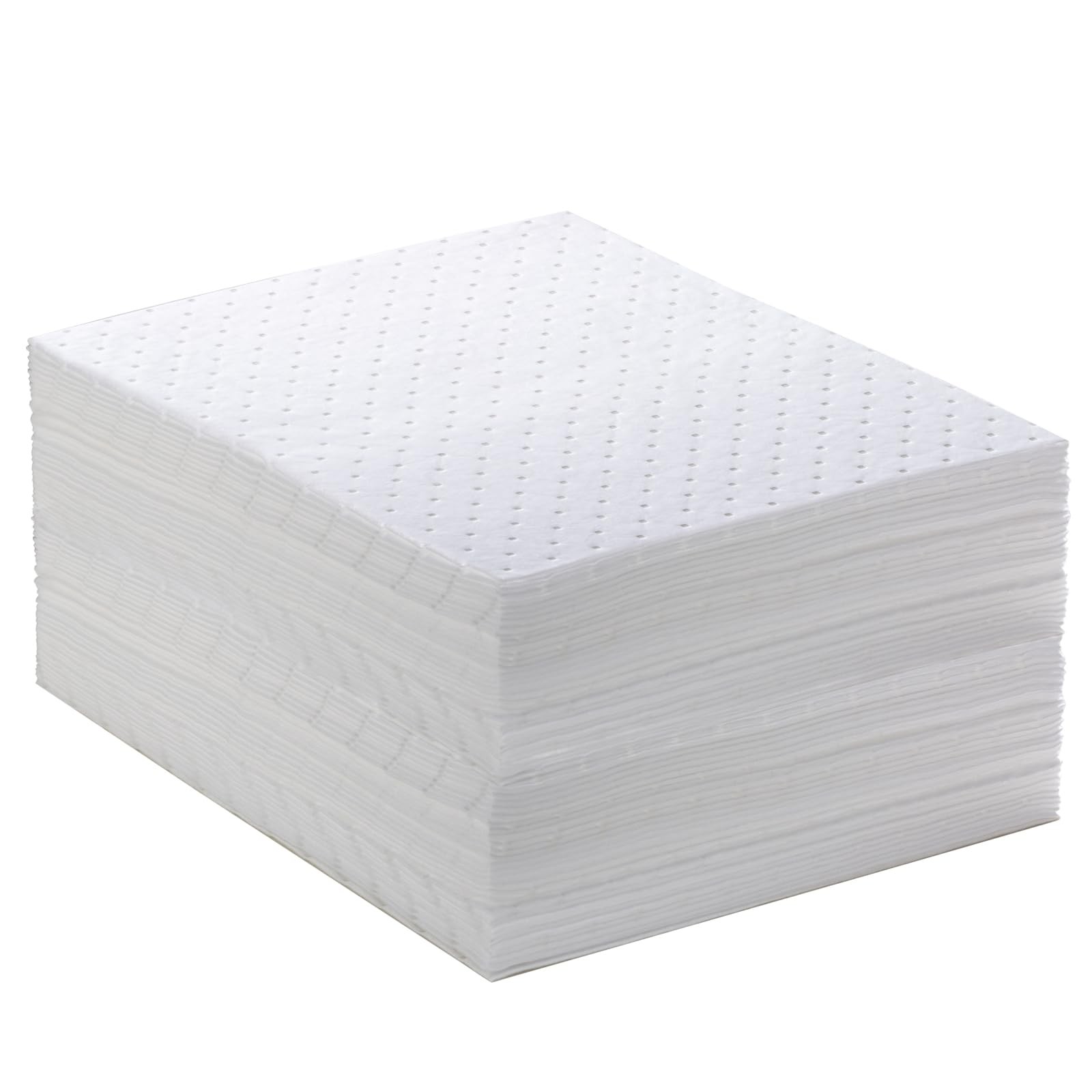 Spill Absorbent Pads 15" x 20" Heavyweight Oil Absorbing Mats,White Absorbing...