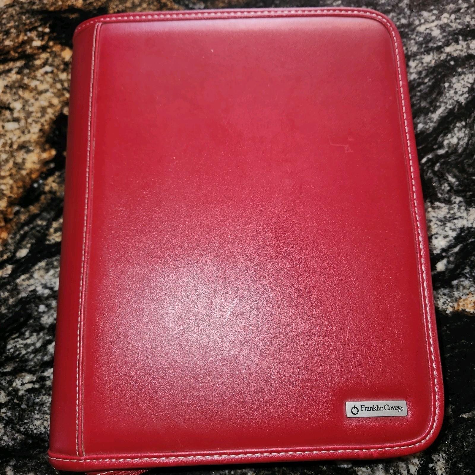 Franklin Covey Red Planner With Telescopic Pen