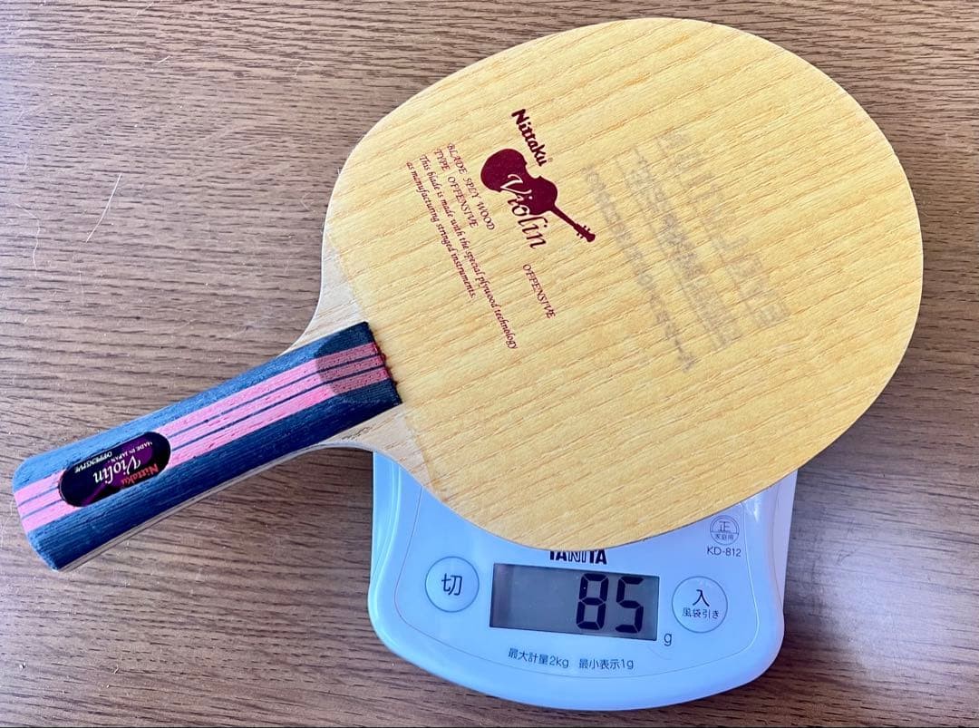 Nittaku Violin Offensive Table Tennis Racket, 85