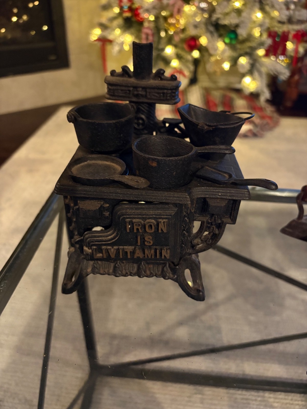 Iron Is Livitamin Queen Cast Iron Stove Accessories Salesman Complete 1960s