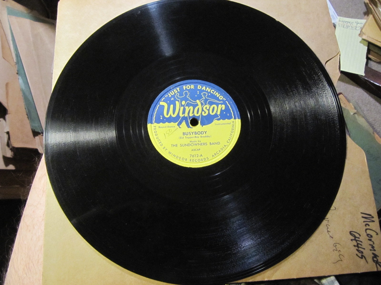 SQUARE DANCE Sundowners Band BUSYBODY The CALIFORNIANS Waltz Delight WINDSOR