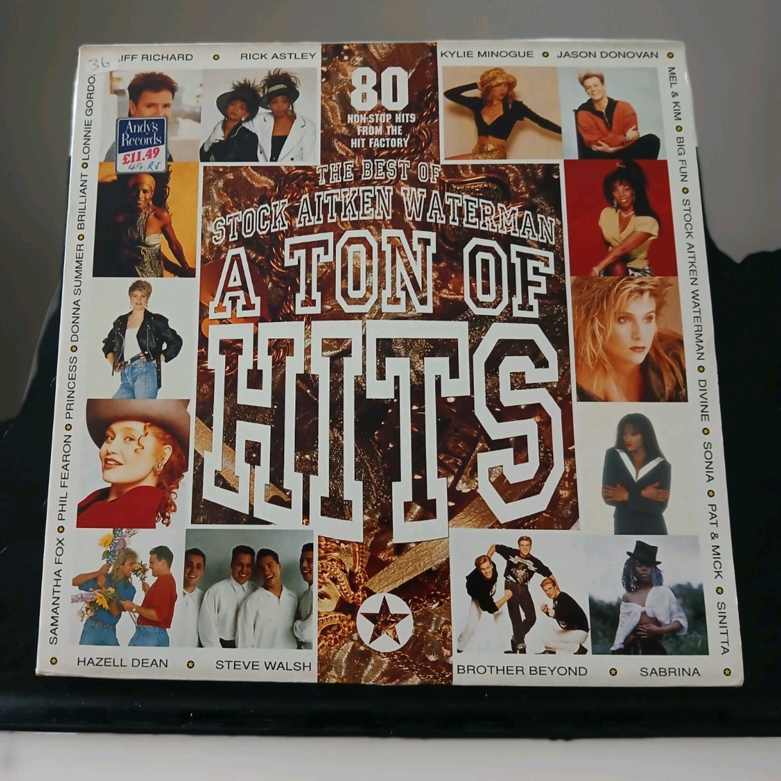 A TON OF HITS 1990 2 x LP STOCK AITKEN WATERMAN PWL KYLIE RICK ASTLEY SINITTA