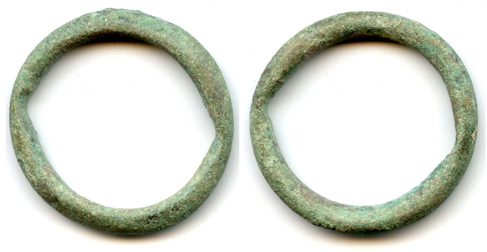 Scarcer ancient Celtic ring money w/groove, Danube region, c.500-100 BC