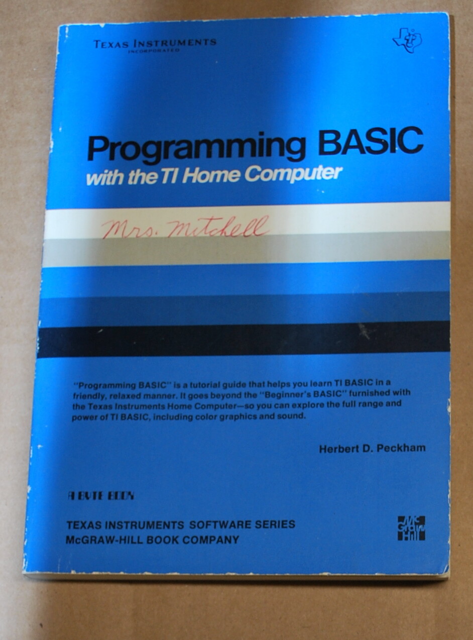 Programming   BASIC with the TI Home Computer