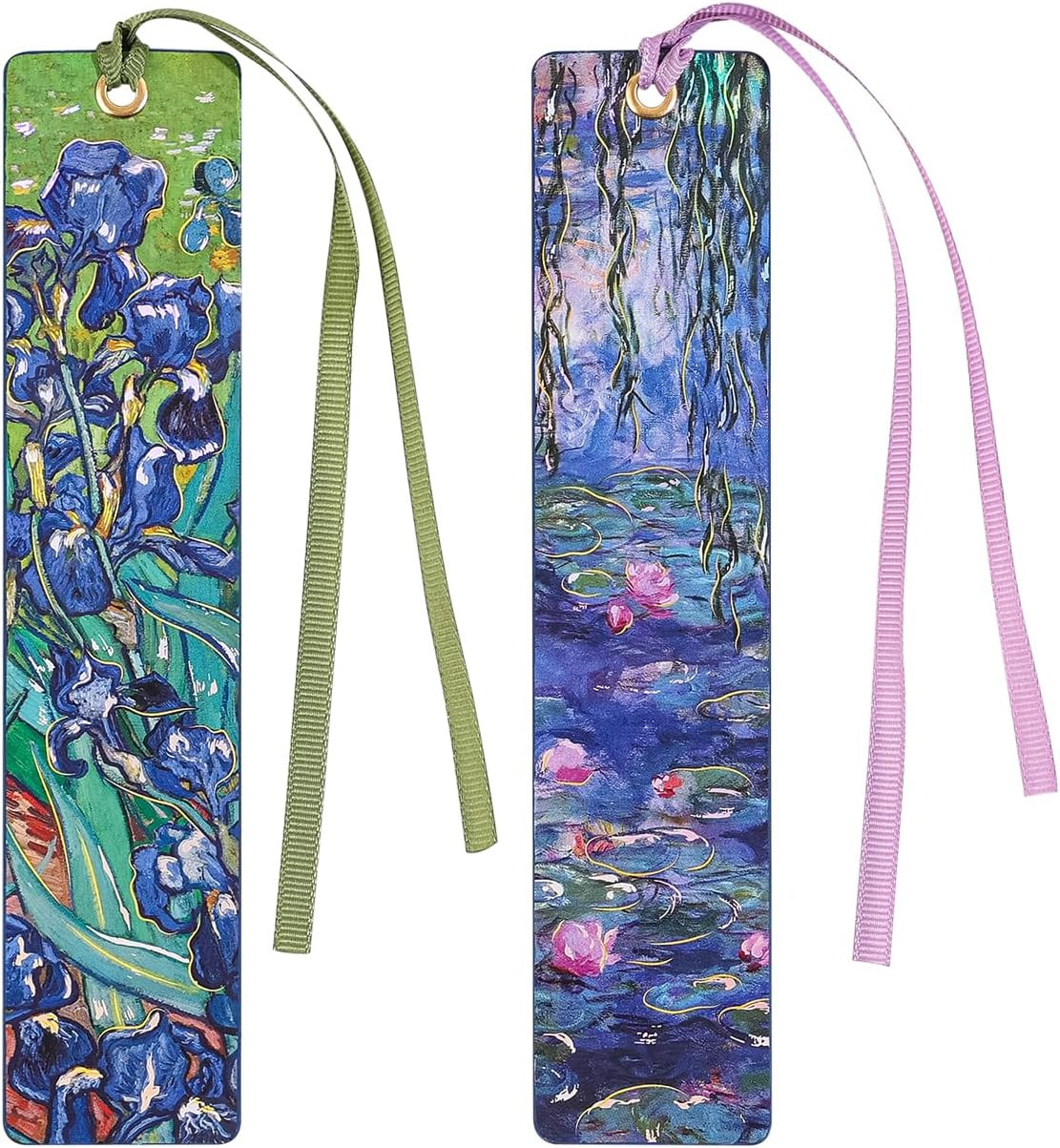 2Pcs Oil Painting Bookmarks for Women, Bookmarks Set for Book Lover, Book Marks 