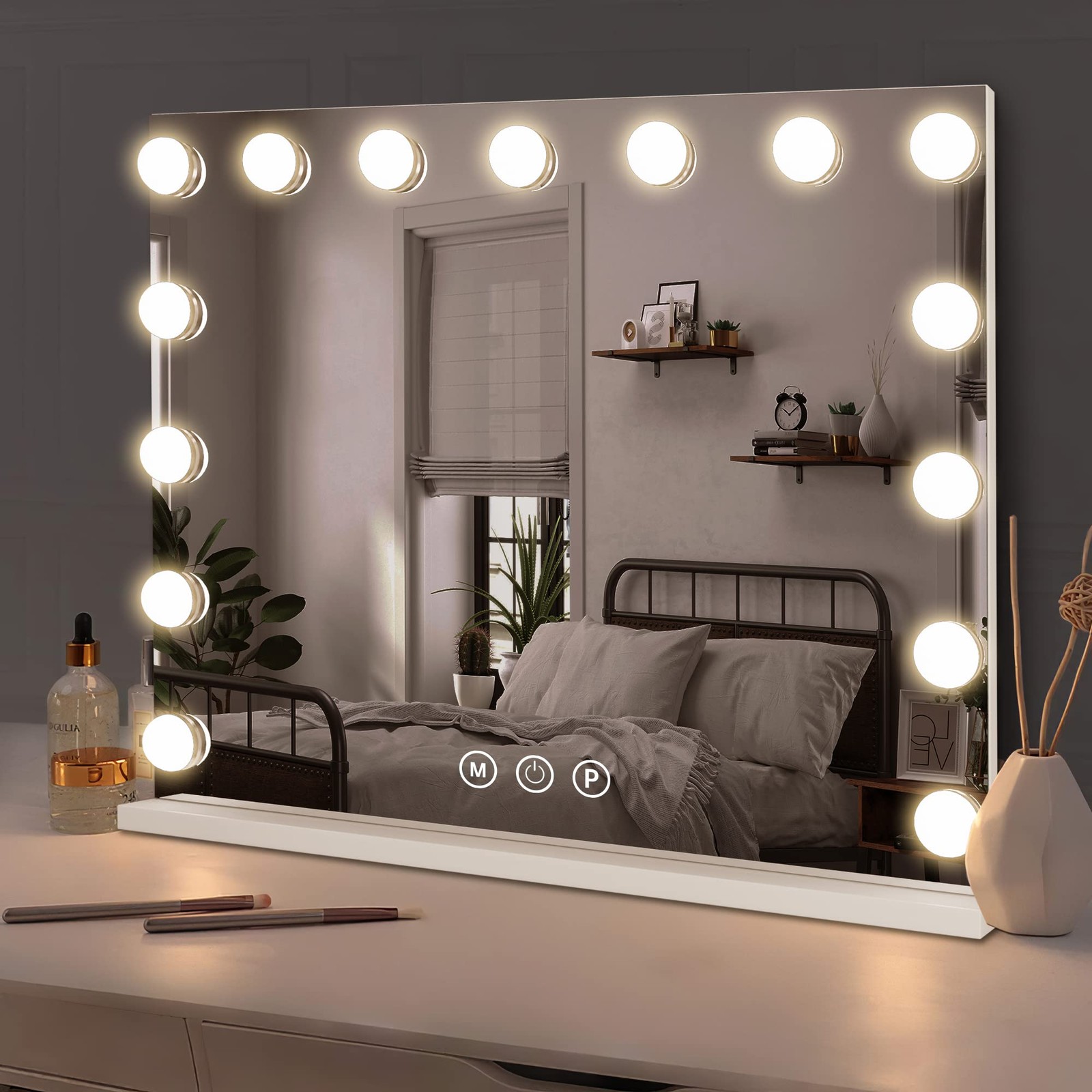 NeuType Vanity Mirror w/ Lights, Makeup, Light Up, Tabletop or Wall-Mount