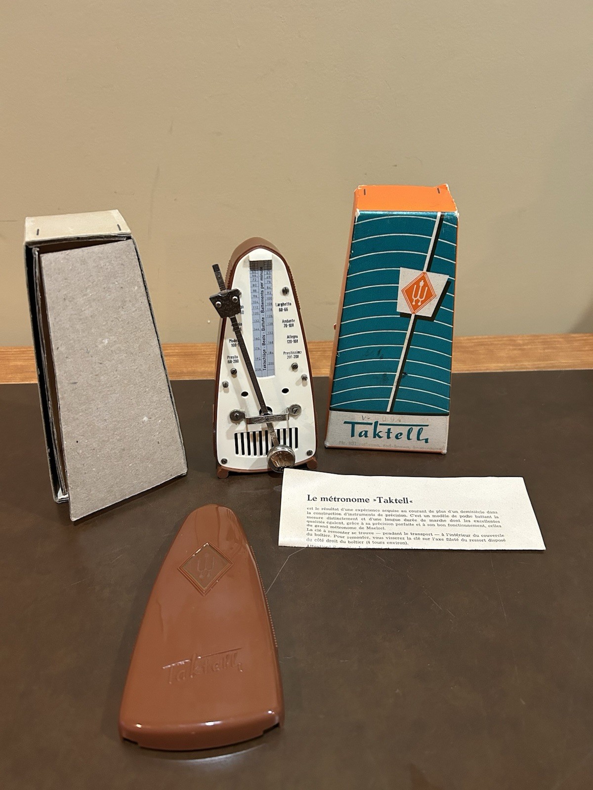 Vintage Wittner Taktell Metronome  Made In West Germany