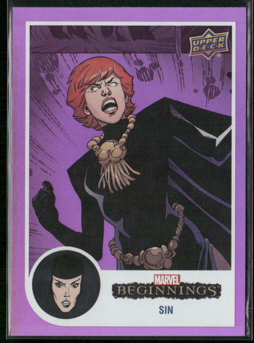 2022 Upper Deck Marvel Beginnings Violet Rainbow #107 - Sin