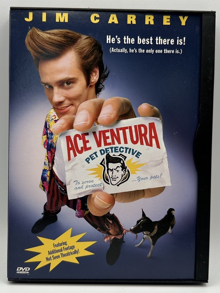 Ace Ventura: Pet Detective DVD Full Screen Jim Carey Sean Young Dan Marino 1997