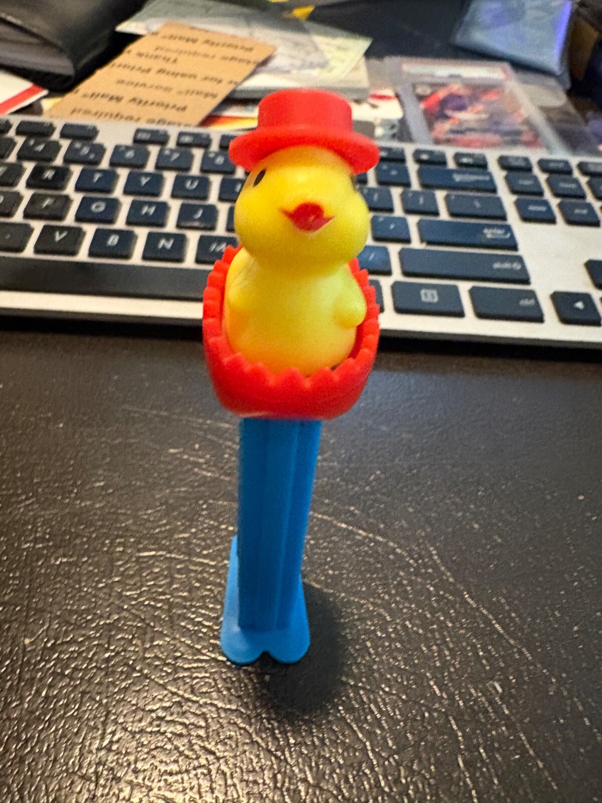 Retro Pez Dispenser Bird Egg Blue Base