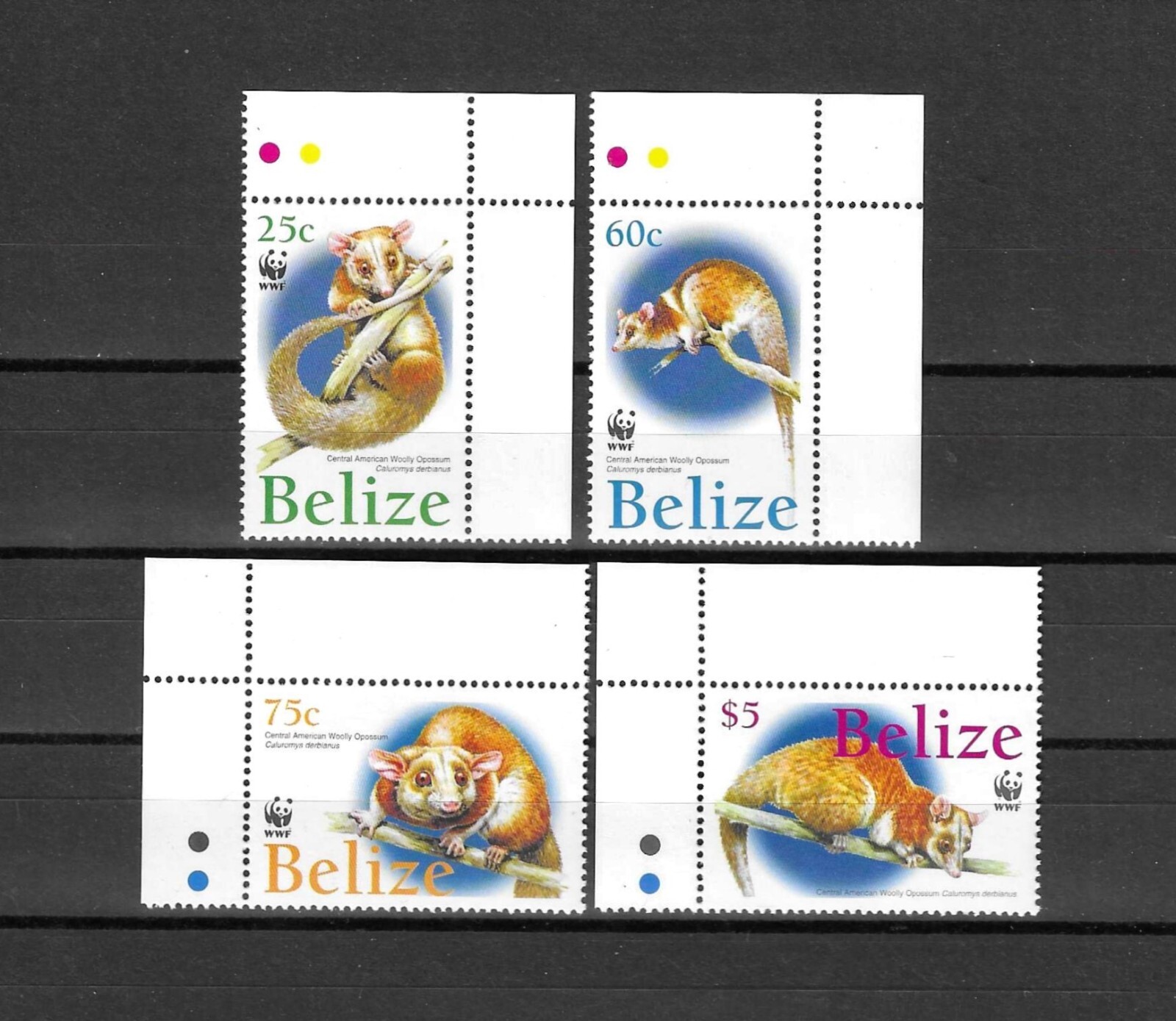 BELIZE WWF 2004 SG 1315/1318 MNH