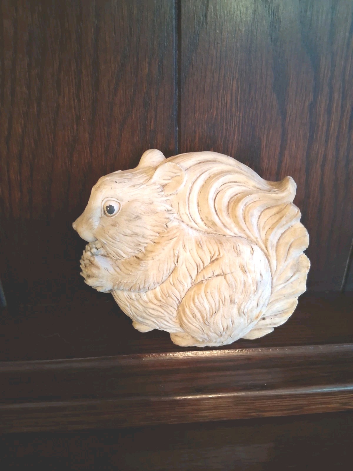 Latex Mold For Creating Plaster Or Concrete Casting Of Squirrel Eating A Nut