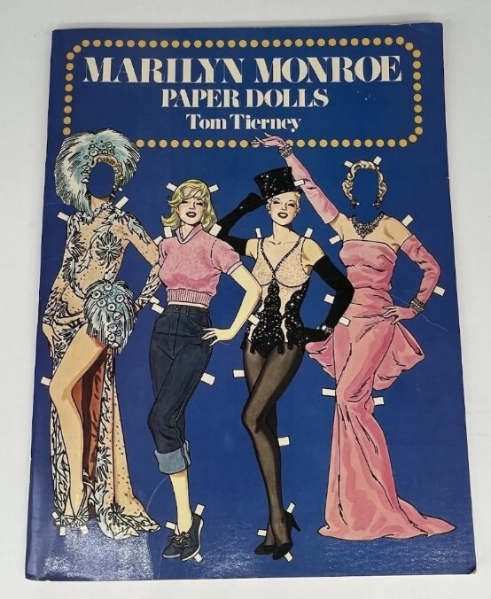 NOS Marilyn Monroe Dover Paper Doll book by Tom Tierney 1979 Uncut 31 costumes