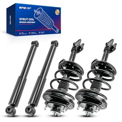 KAX Complete 4 Piece Front and Rear Strut Assembly Kit for 2003-2008 Honda