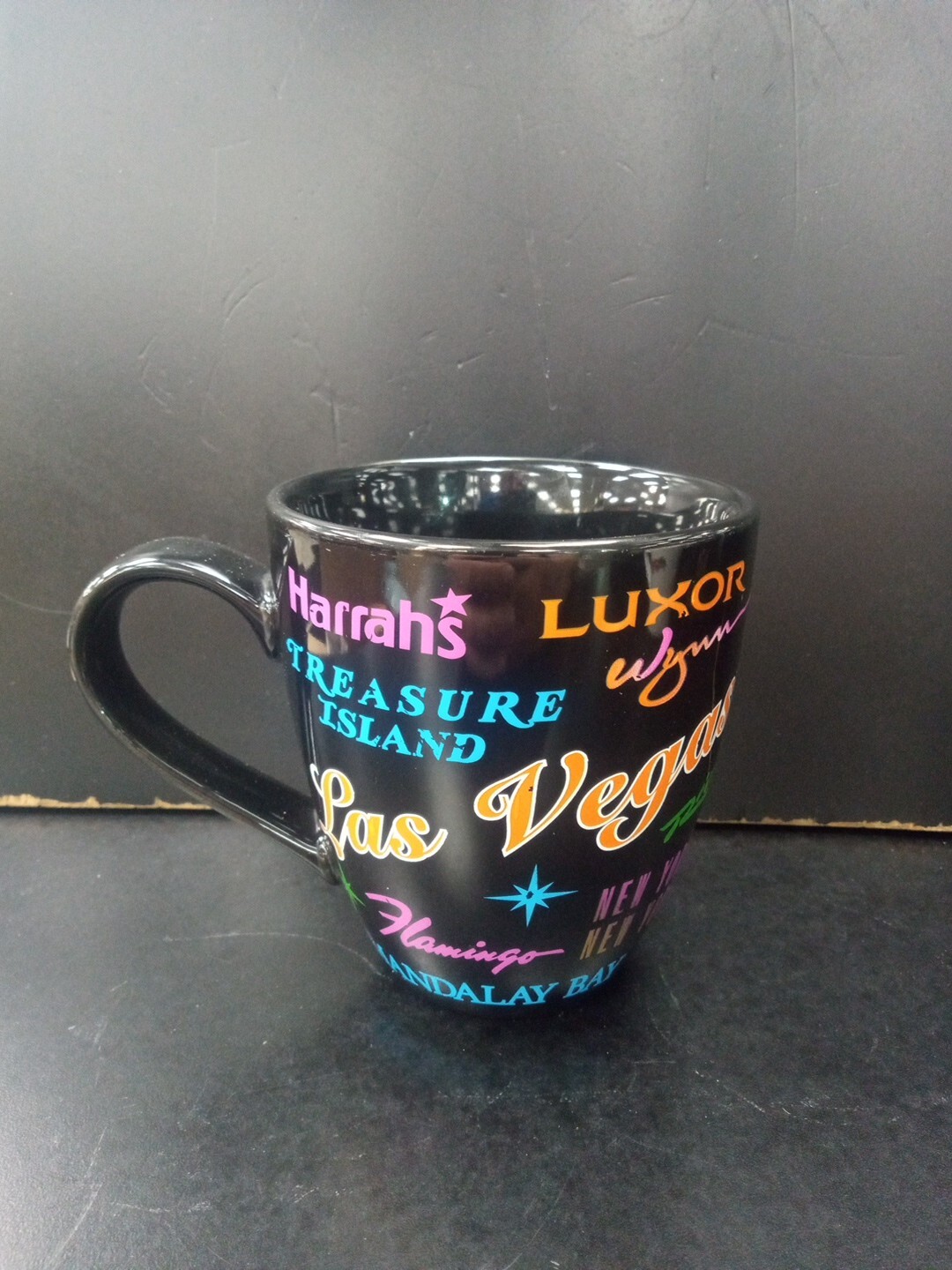 Black Las Vegas Hotels Mug