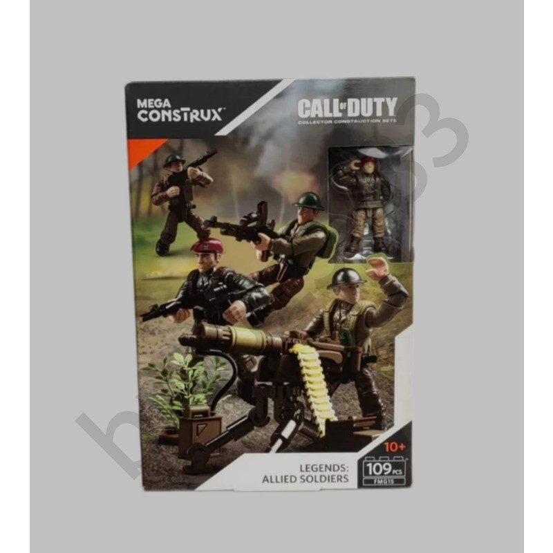 Mega Bloks Construx Call of Duty FMG15 Legends Allied Soldiers Building Model