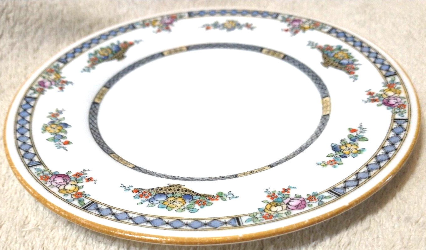 Bone China 6” Side Plate Royal Doulton Vintage Basket of Flowers Strathmore A59