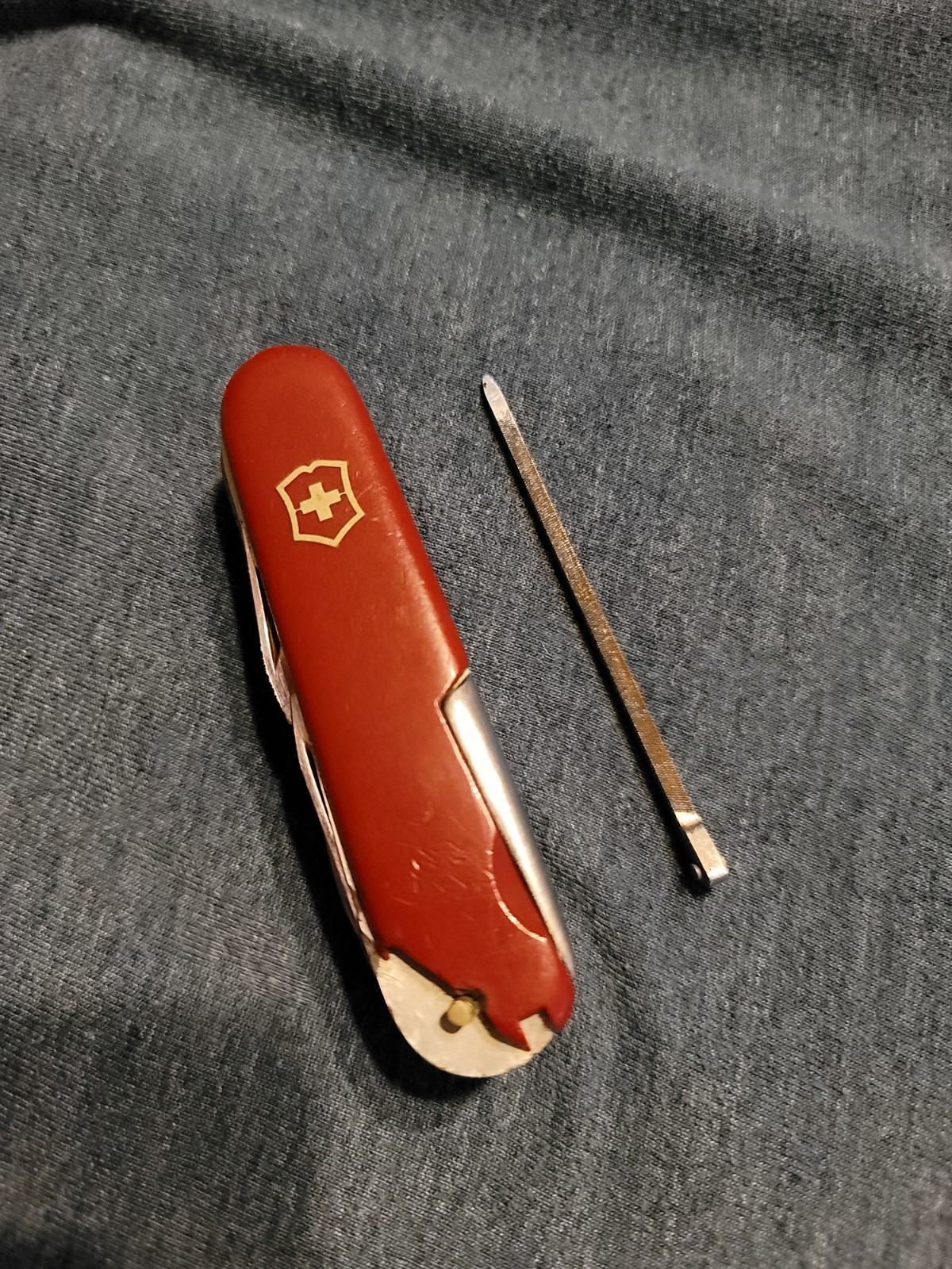 Vintage Victorinox Champion a/b Swiss Army Knife Early Model Restoration Knife