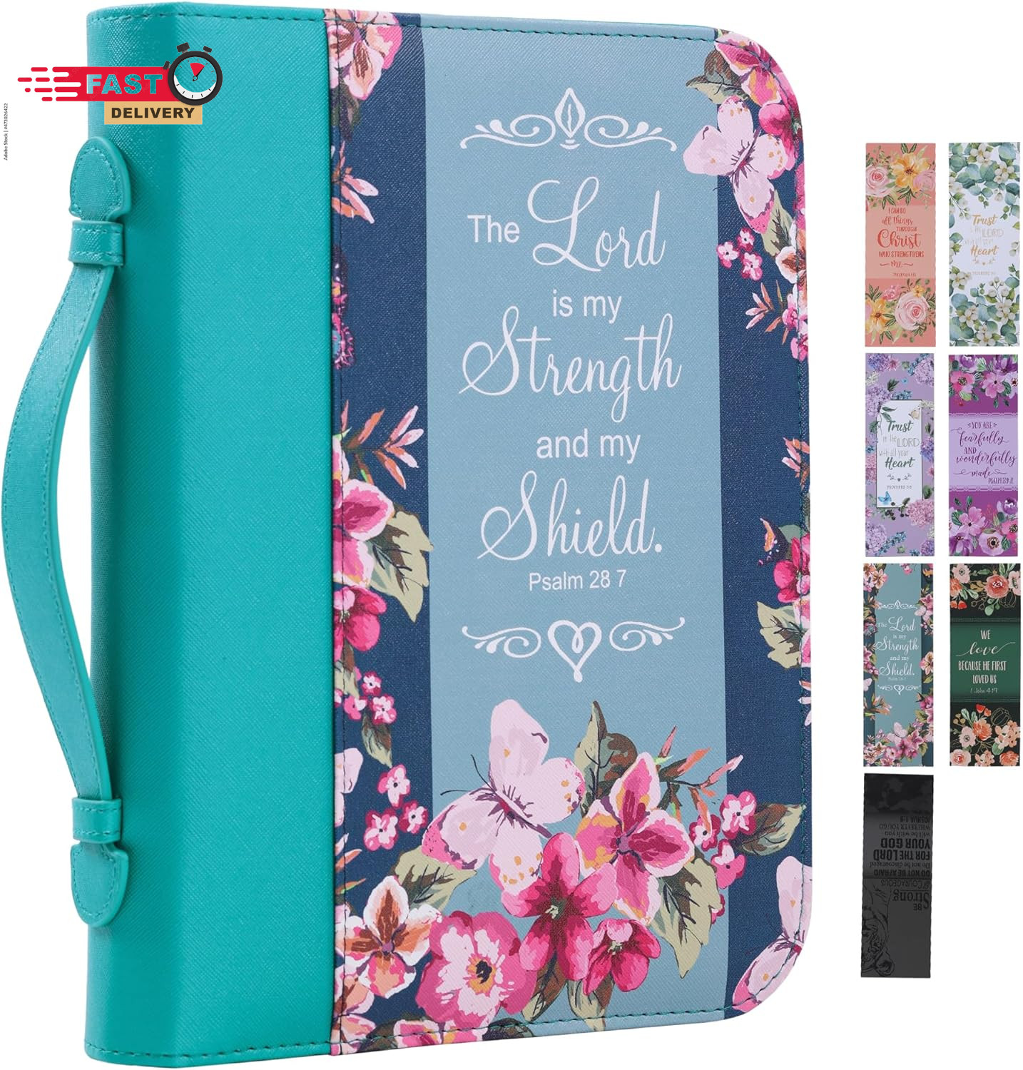 Bible Cover Case for Women PU Leather Woman Book Carrying Bag Bible Study Sipple