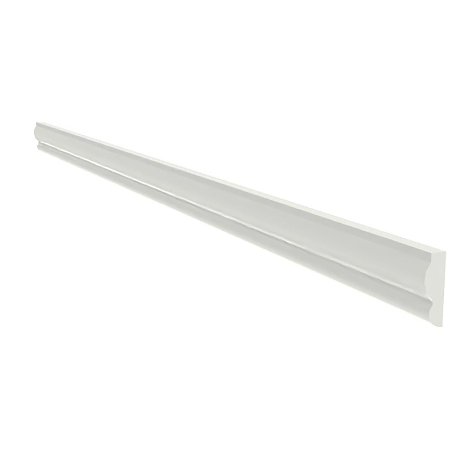 8 x 0.8" Premium MDF Crown Molding Trim - Custom Length, White-Primed