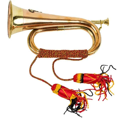 Military Brass Bugle with Royal Artillery Badge – Army Band Instrument – Bespoke