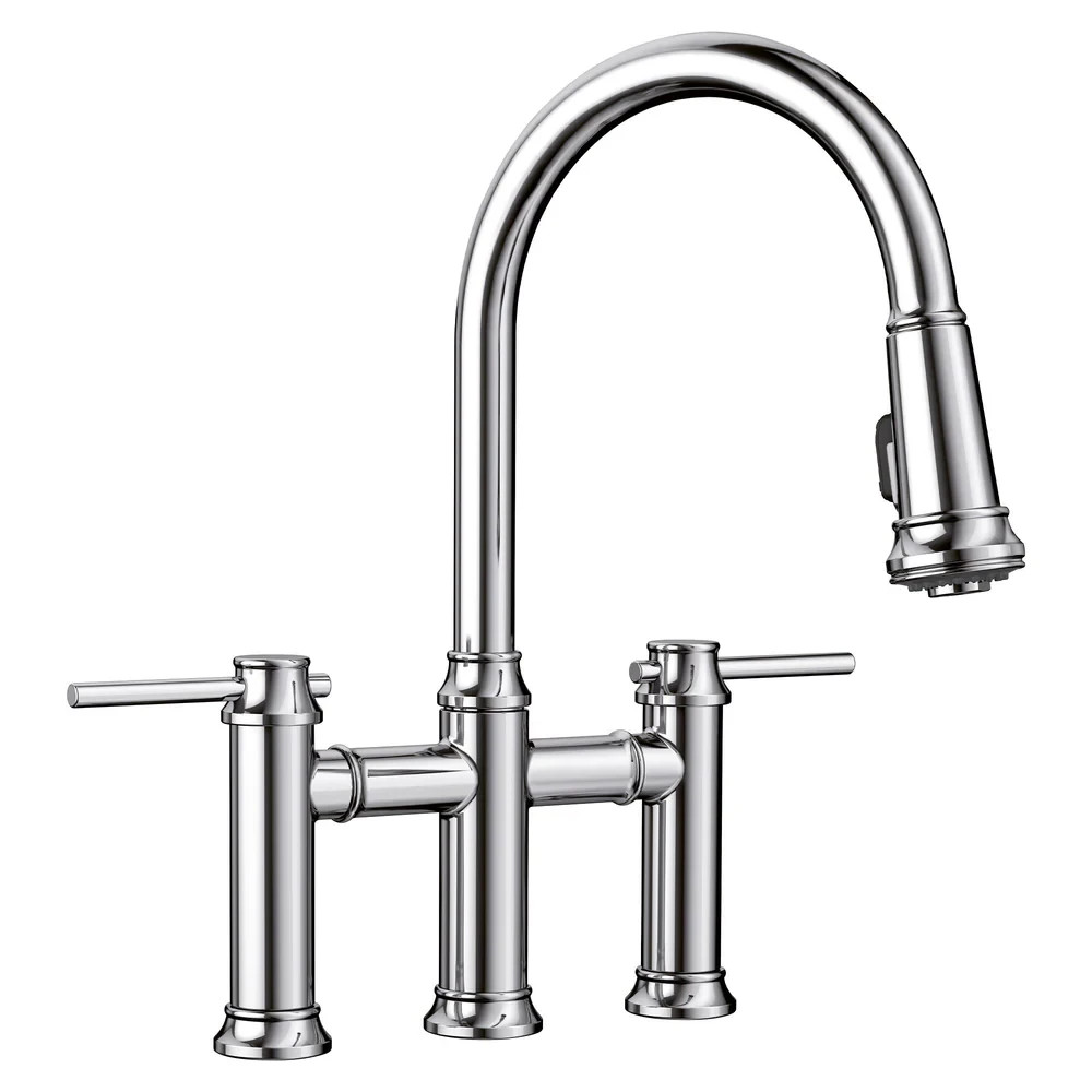 CL BLANCO Bridge Pull-Down Kitchen Faucet 442504