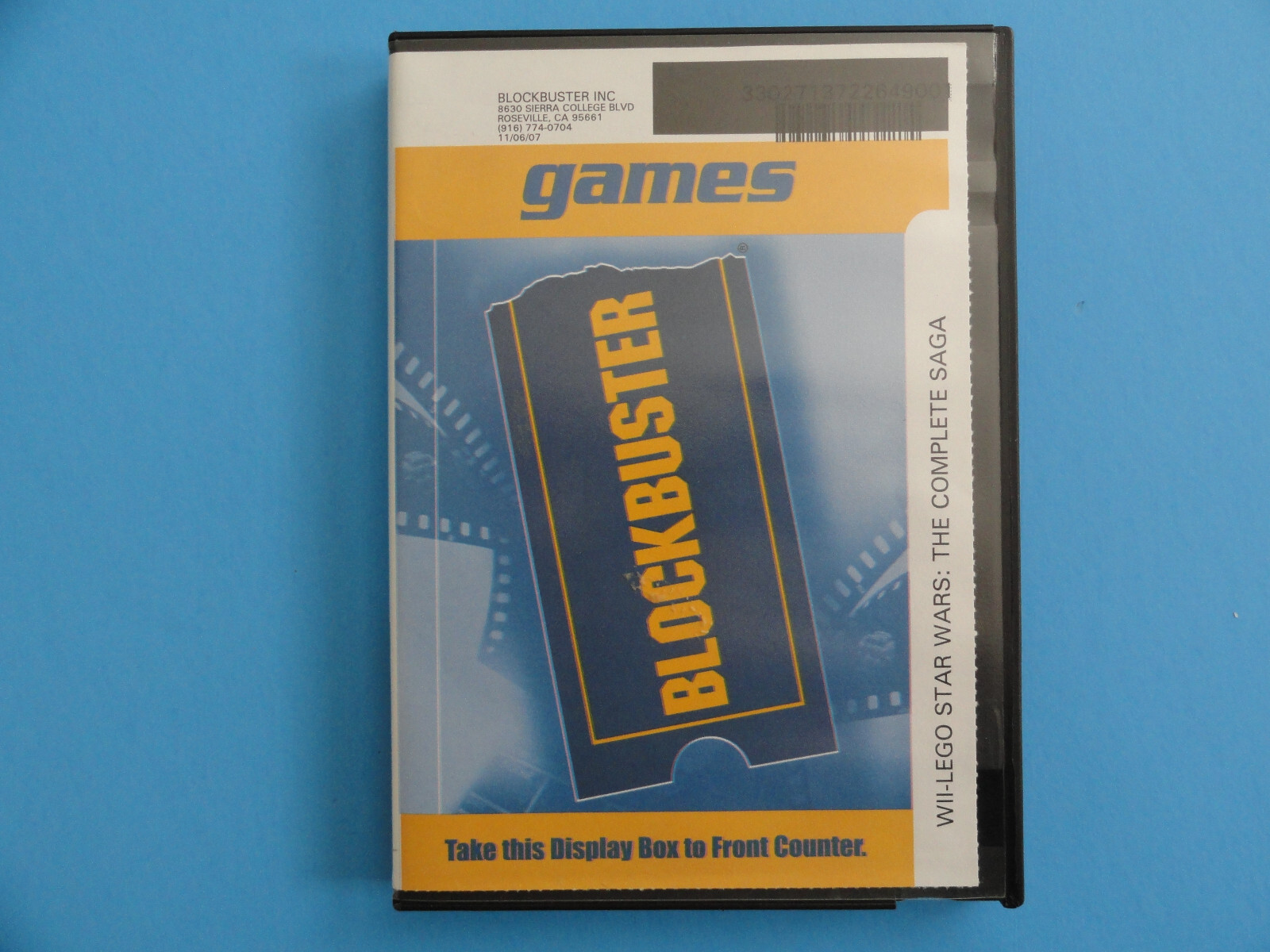 NINTENDO WII MAJOR LEAGUE BASEBALL 2K8 BLOCKBUSTER RENTAL CASE W/INSTRUCTIONS