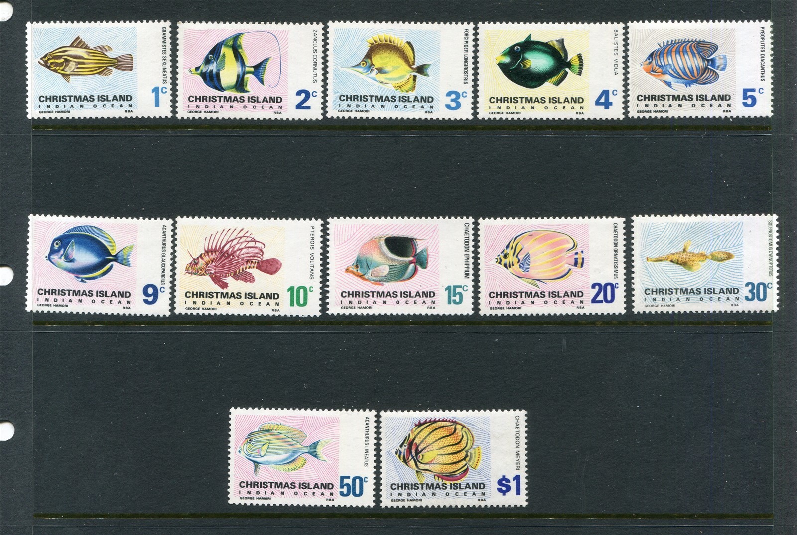 Cook Island #22-35 Fish Complete Set [Mint Never Hinged]