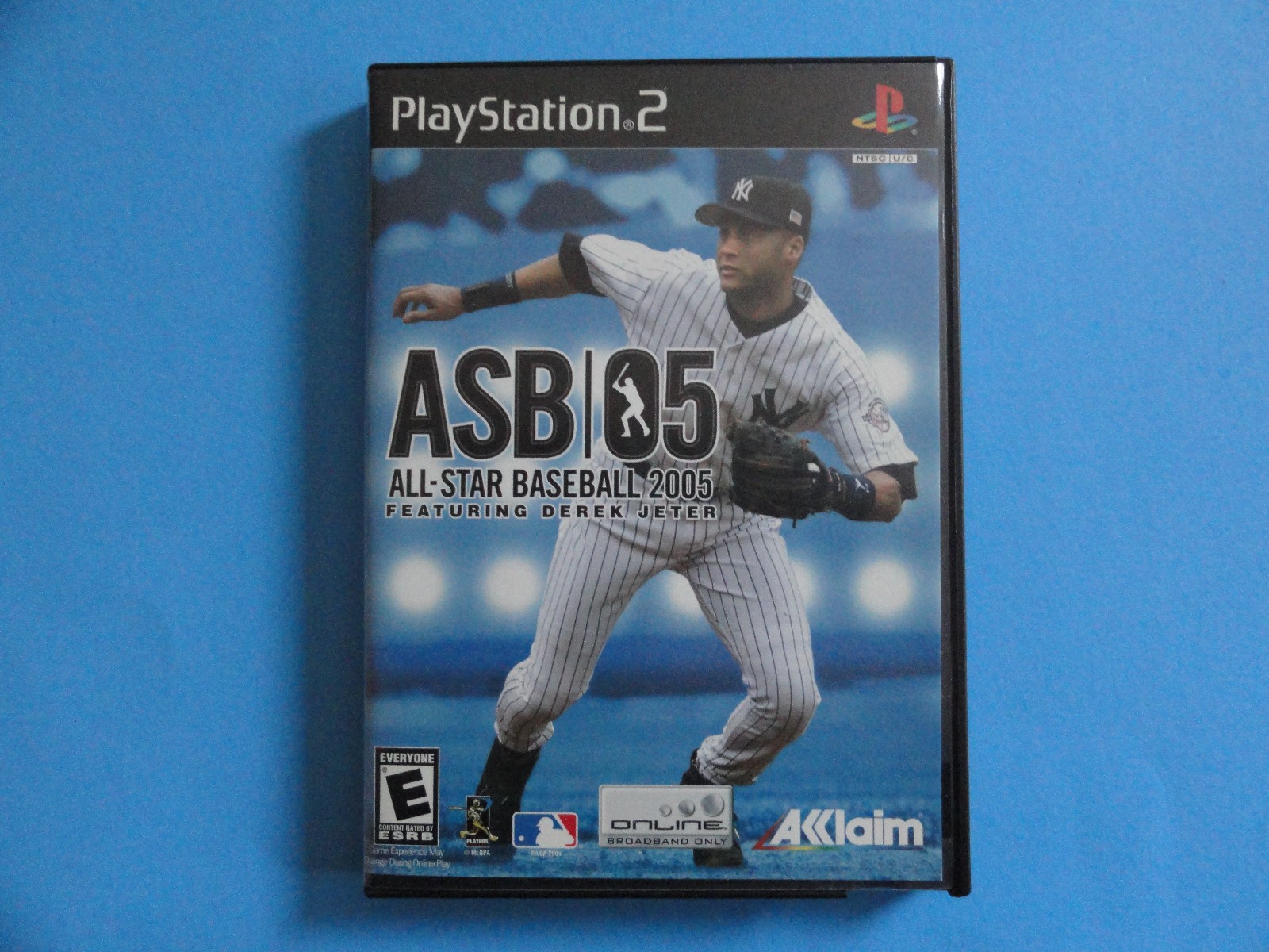 PS2 ALL-STAR BASEBALL 2005 ORIGINAL COVER ART IN BLOCKBUSTER VIDEO CASE *NO GAME