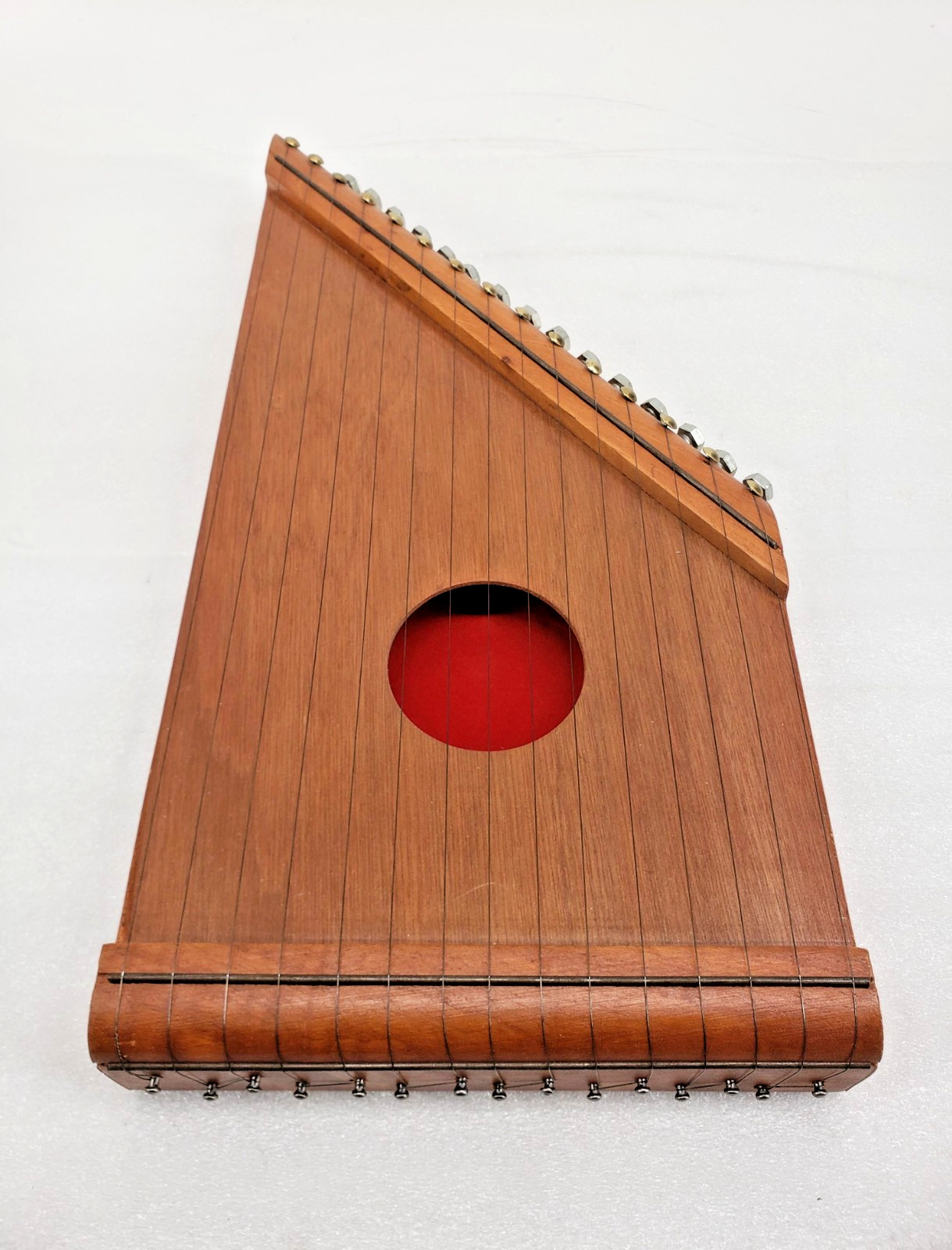 Vintage Handmade 15‑String Arpa Mágica Magic Harp with 29 Music Sheets