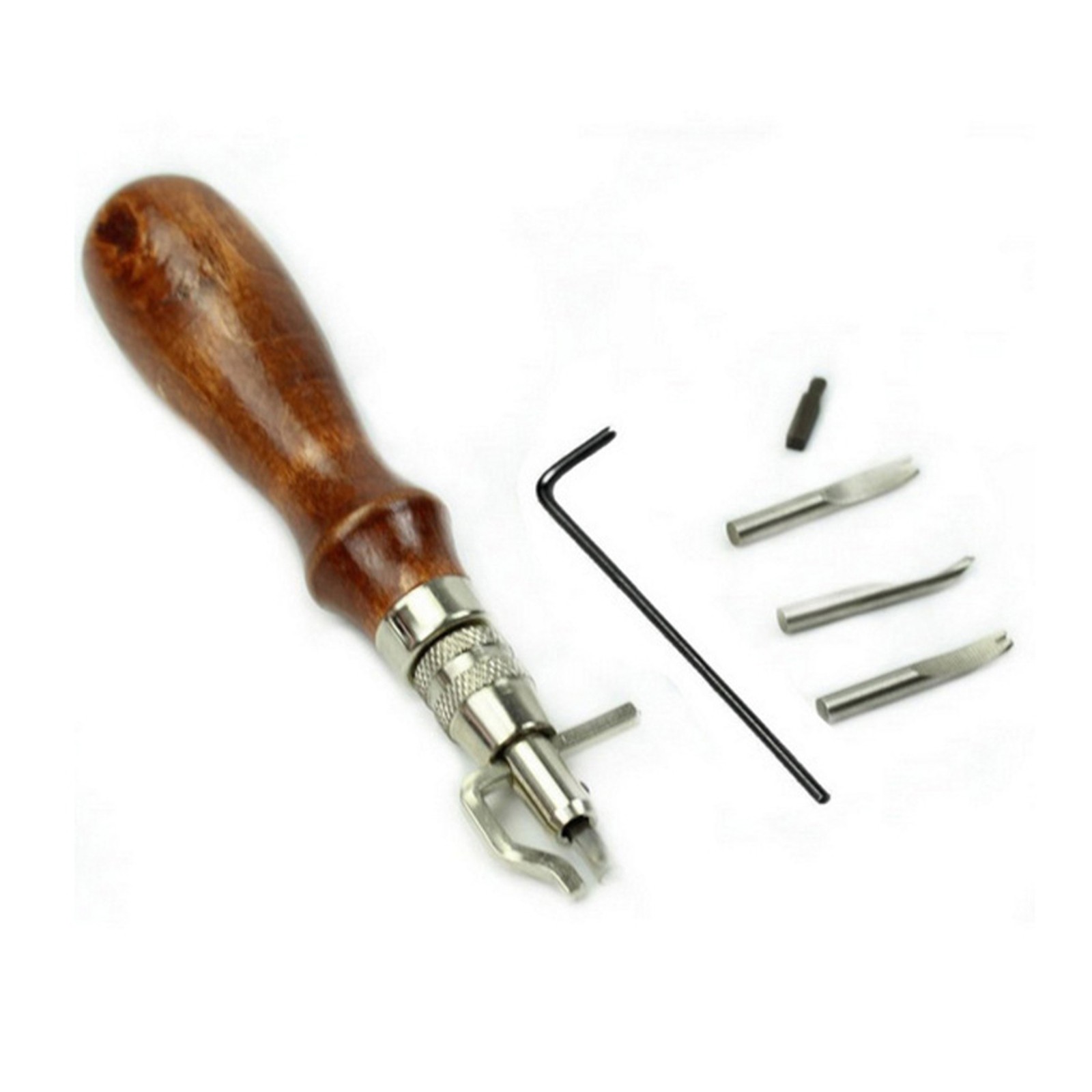 Leathercraft Stitching Groover Skiving Edger Beveler Leather Working Tools Kit
