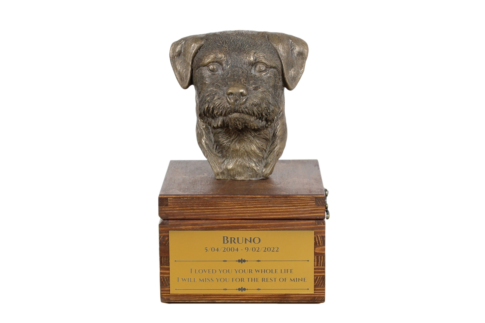 Border Terrier Brown Urn Art-Dog
