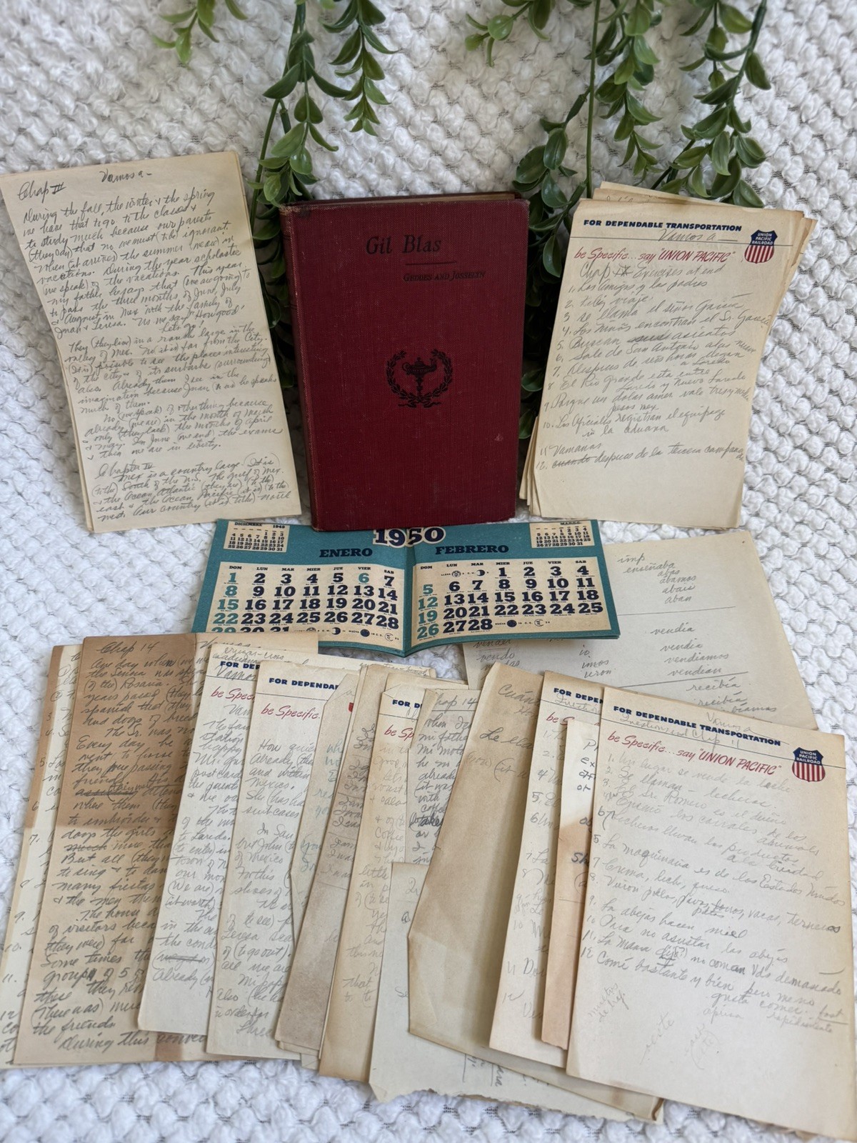 Antique c.1901 Spanish Handwritten Manuscript Archive-Archivo Manuscrito Antiguo