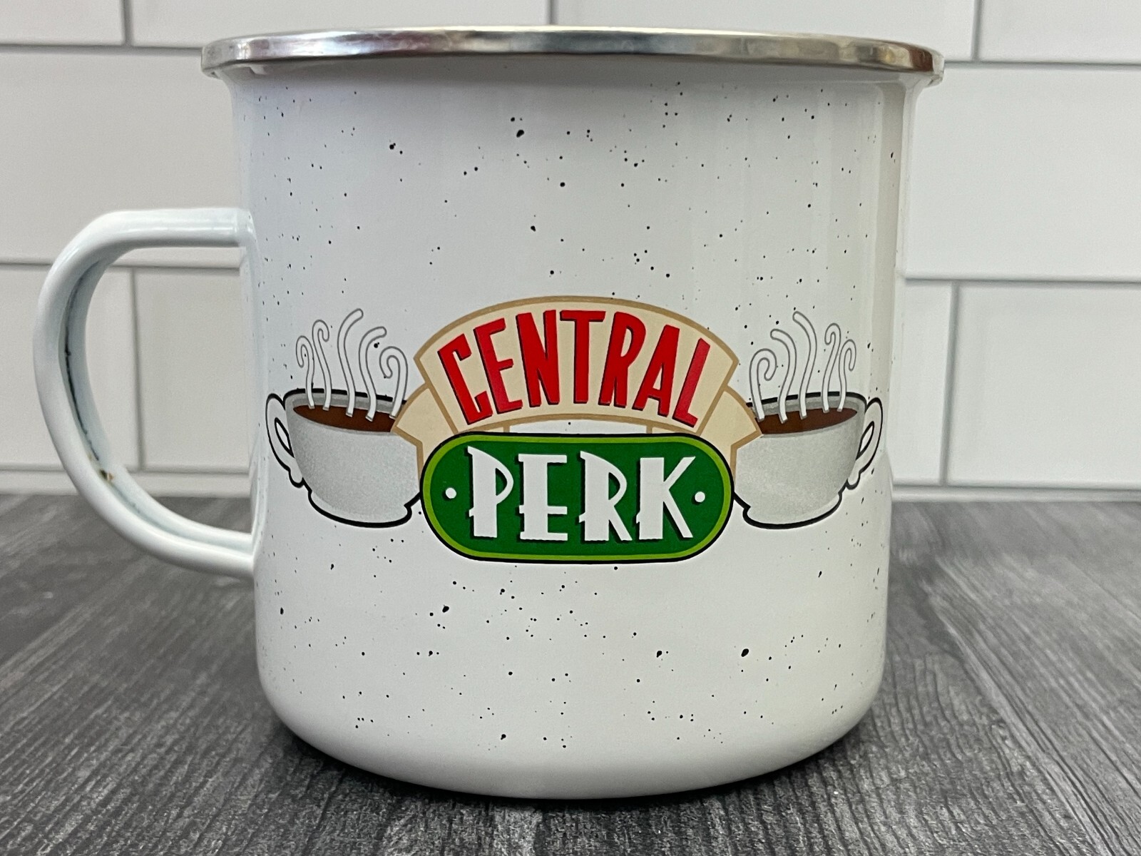 Friends Central Perk Camp Mug 21oz Metal Coffee Mug TV Show Fan Collectible