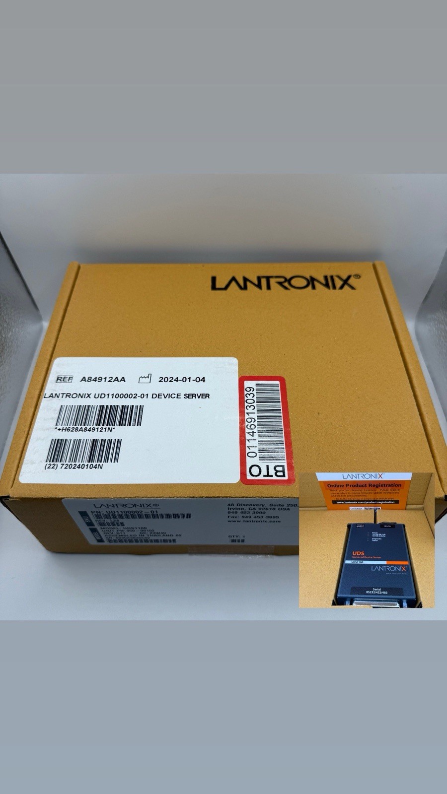 Lantronix UDS1100-POE - One Port RS232/RS422/RS485 to IP Ethernet 950-00169 NEW