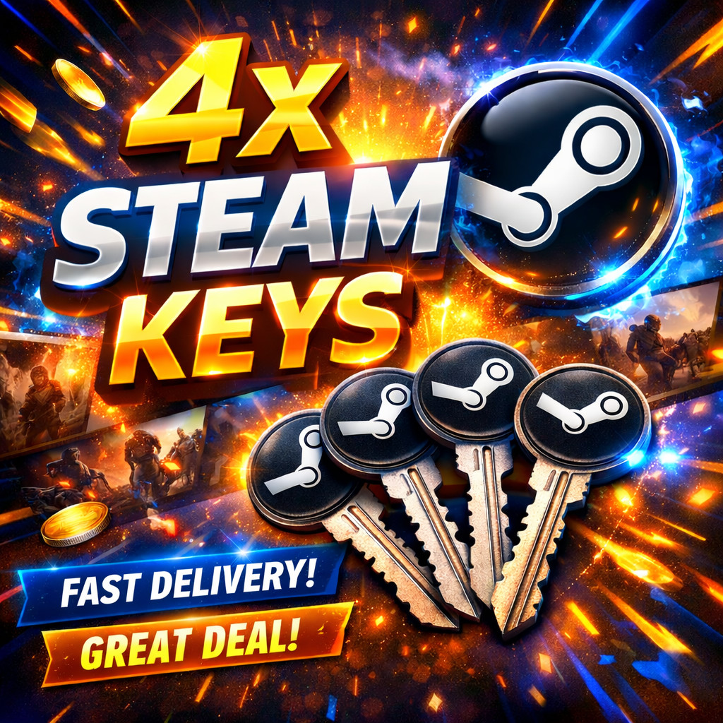 4X Mystery Steam Game Keys Bundle | Digital Delivery | Instant via eBay Message