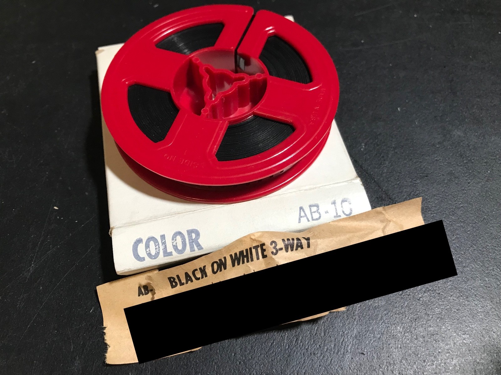 Vintage adult 8mm film, AB-10, color, " Black on White