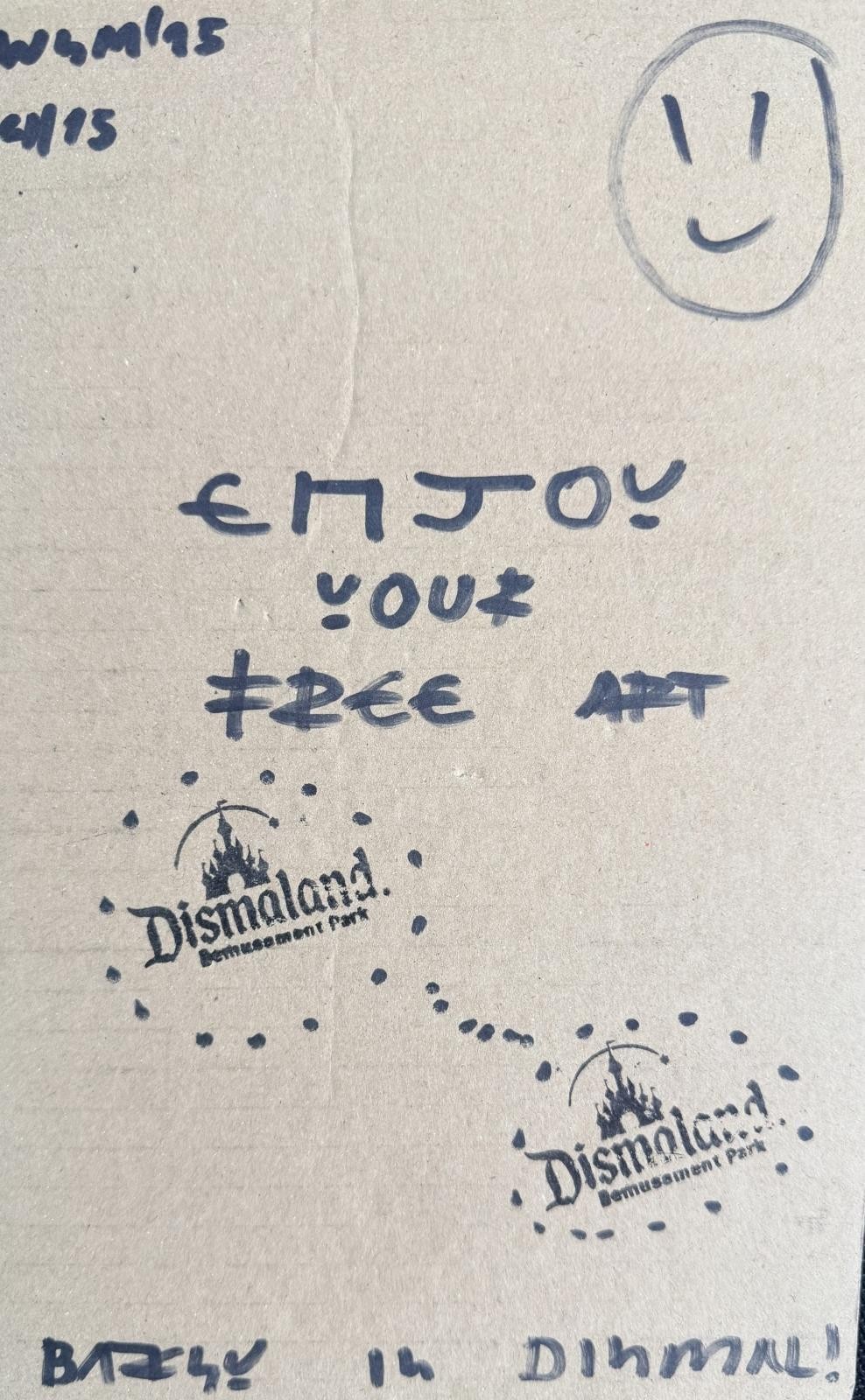 Banksy Original Art Sgnd & #4/15 Dismaland Bemusement Park Inscribed