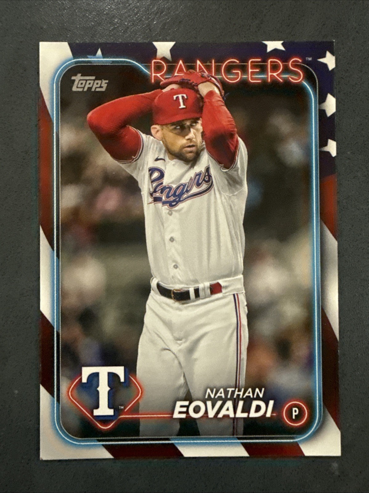 2024 Topps Series 1 - Nathan Eovaldi #258 Independence Day /76