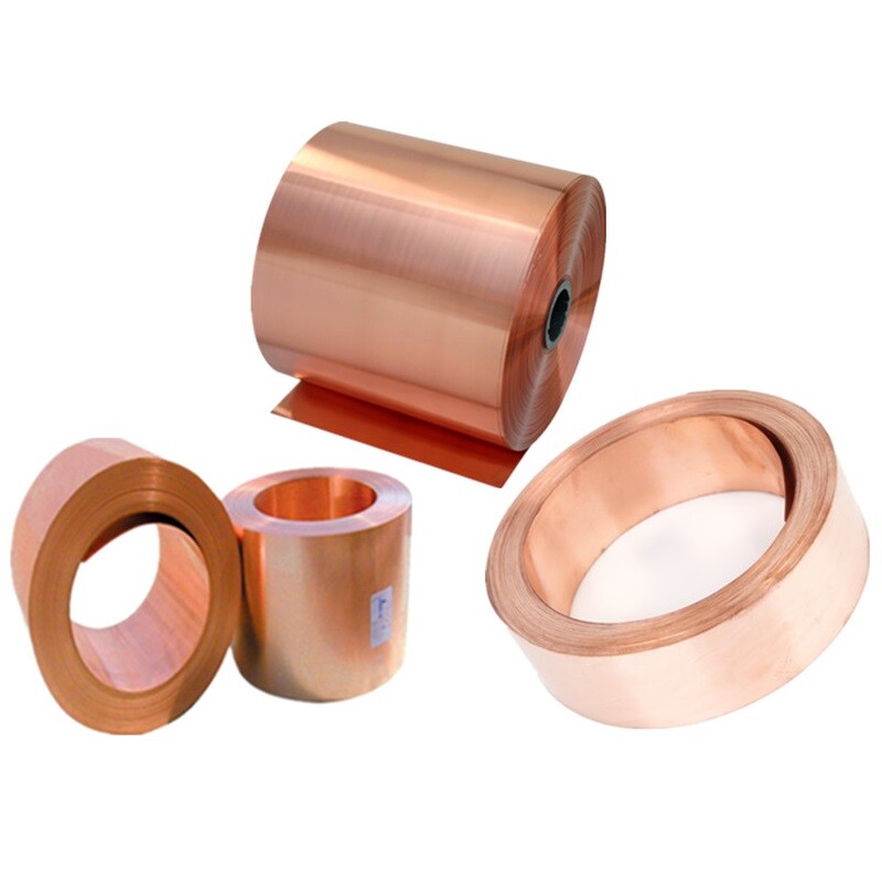 99.9% Pure Copper Sheet 0.01-0.3mm Thin Metal Plate Foil Roll 100-200mm Width