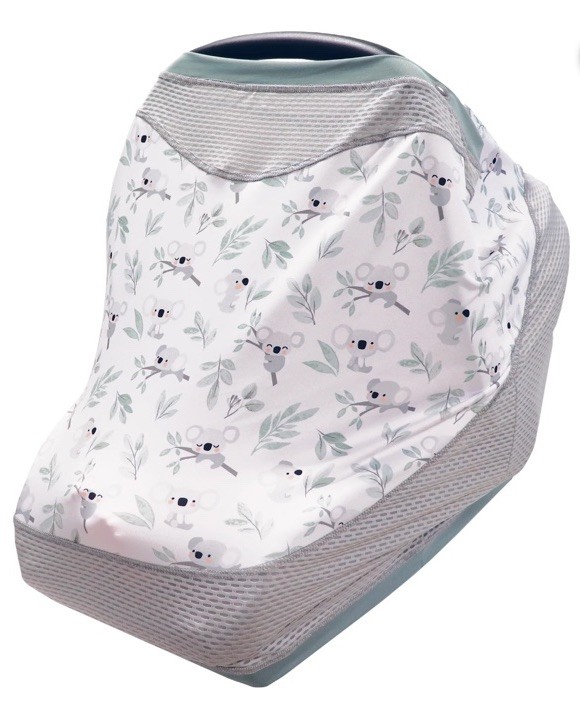 Boppy 4 & More Multiuse Cover Quick Dry Breathable Mesh UPF 50+ Koala Print