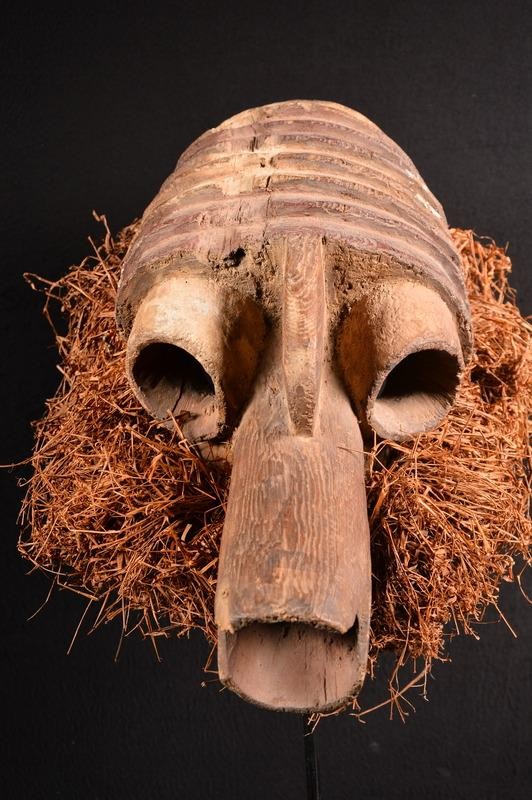 1432 African Old Mumuye Mask Helmet / Helmet Mask Nigeria Afrique